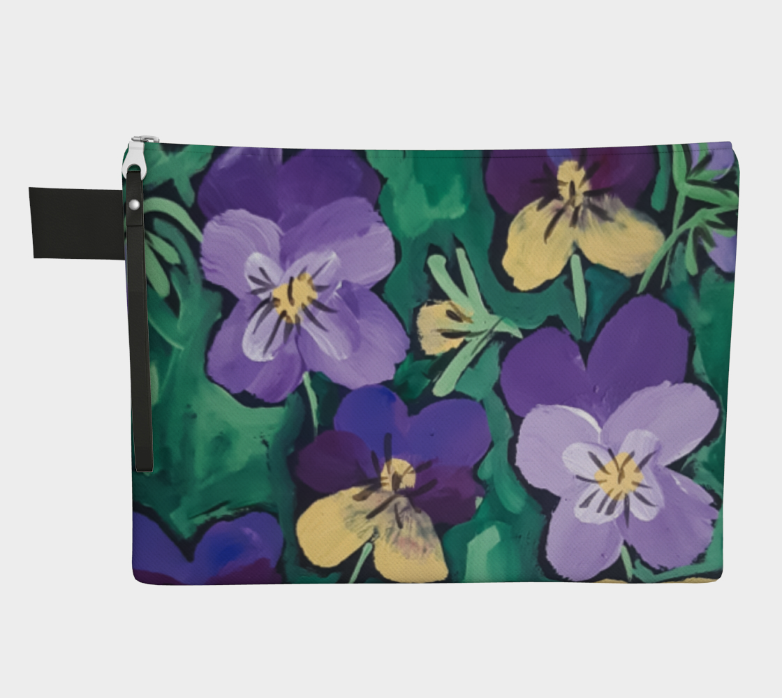 Violets Zipper Carry-All preview