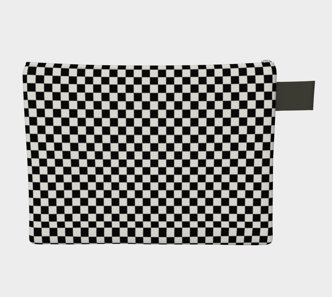 Black and White Square Checkerboard preview #2