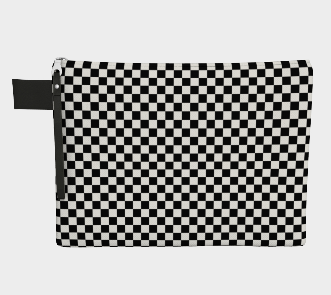 Black and White Square Checkerboard preview #1