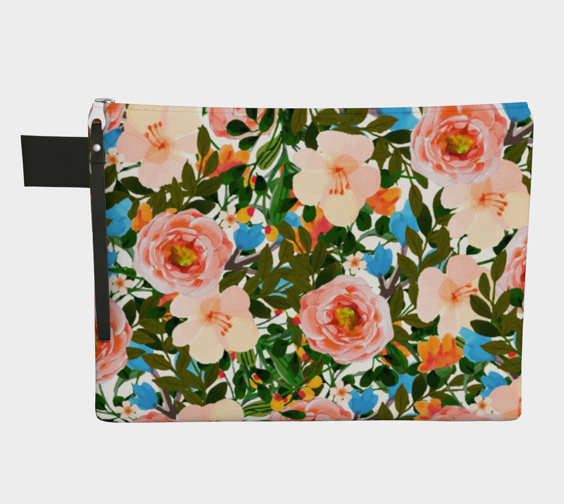 Rose Garden Zipper Carry-All preview