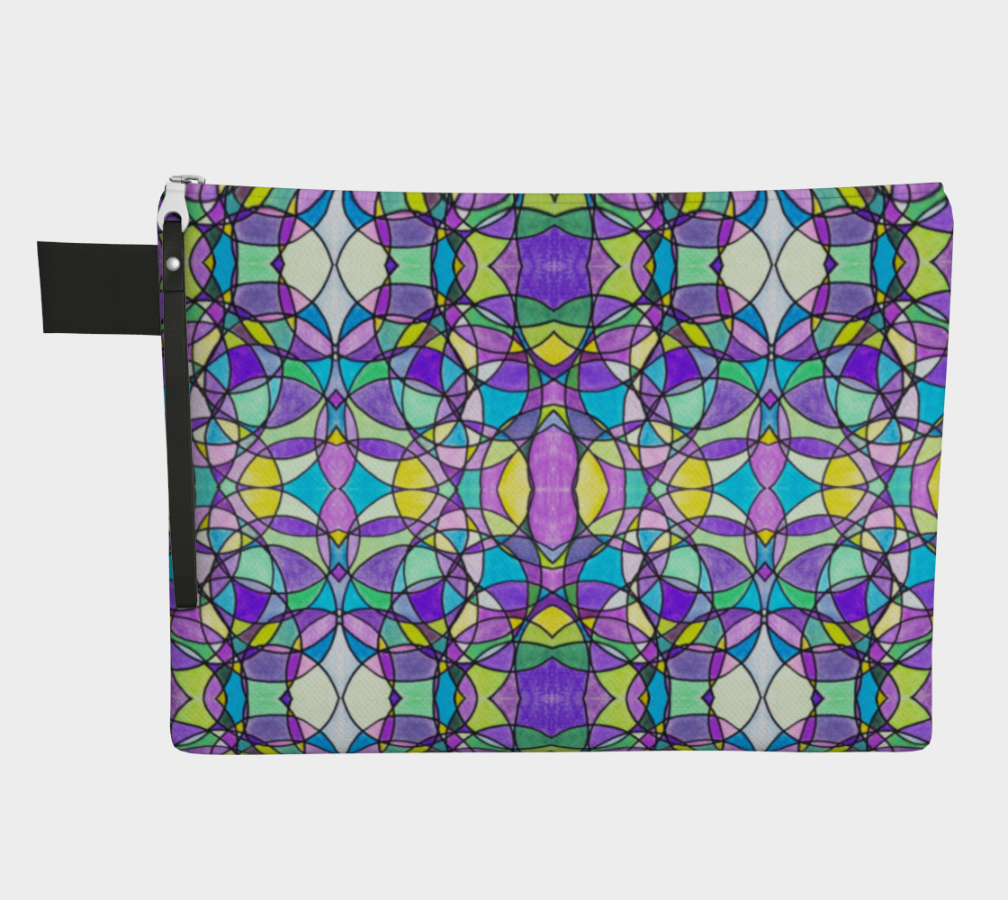 Lilac Stained Glass Zipper Carry All preview