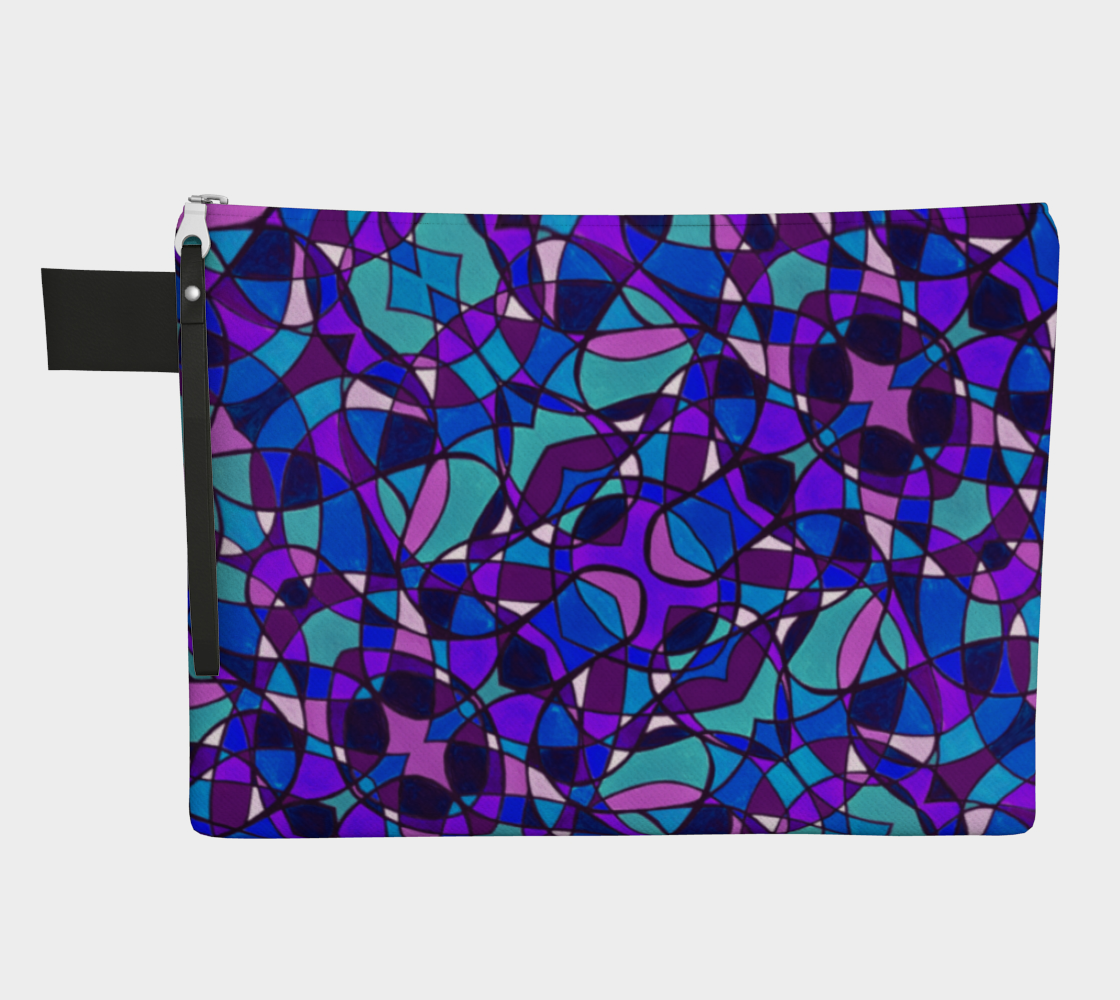 Peacock Stained Glass II Zipper Carry All preview