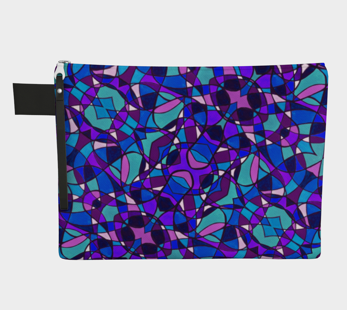 Peacock Stained Glass II Zipper Carry All preview