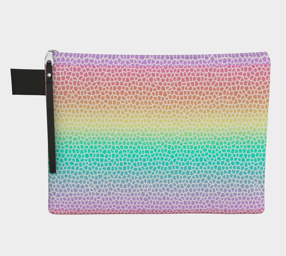 Pastel Rainbow Mosaic Zipper Carry-All-PRIDE, LGBTQIA preview