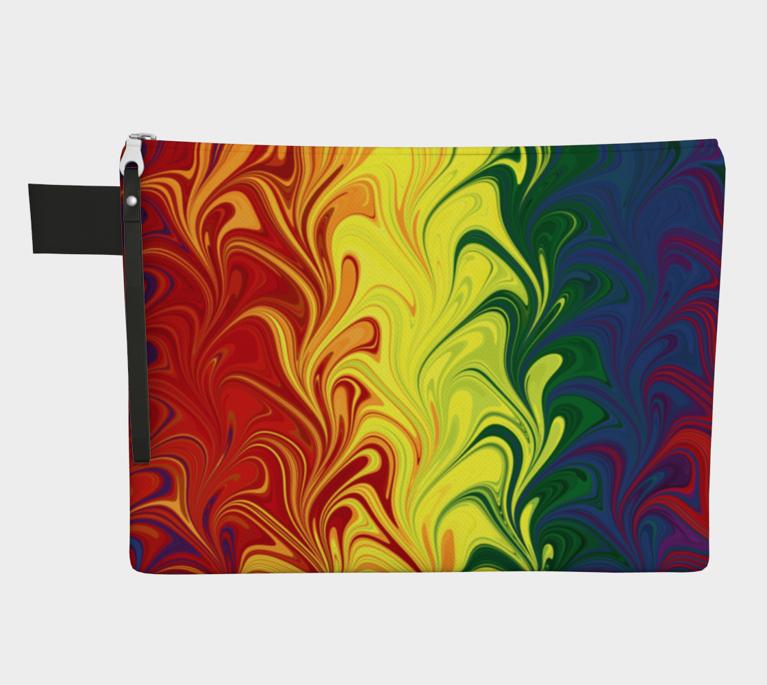 Swirly Psychedelic Gay Pride Flag preview