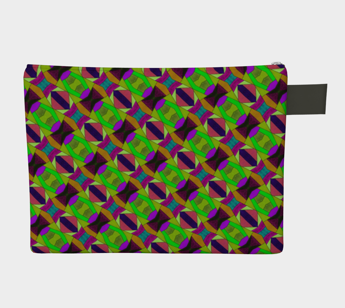 Green Weave Zipper Carry All preview #2