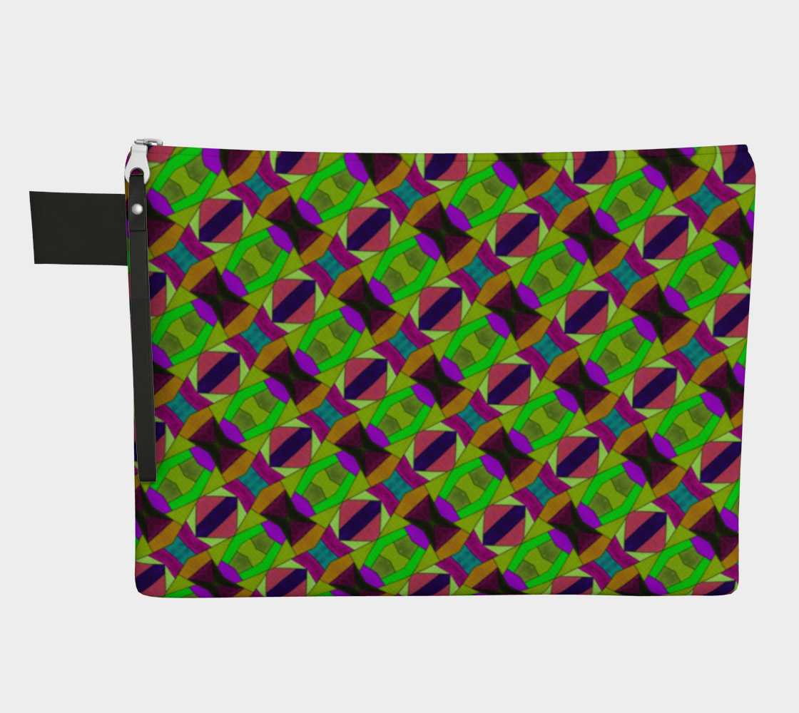 Green Weave Zipper Carry All preview
