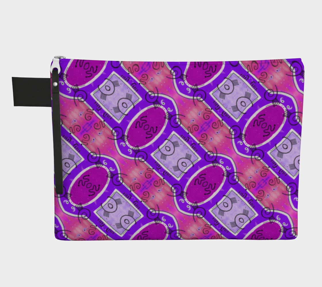 Tribal Rose Zipper Carry All 3D preview