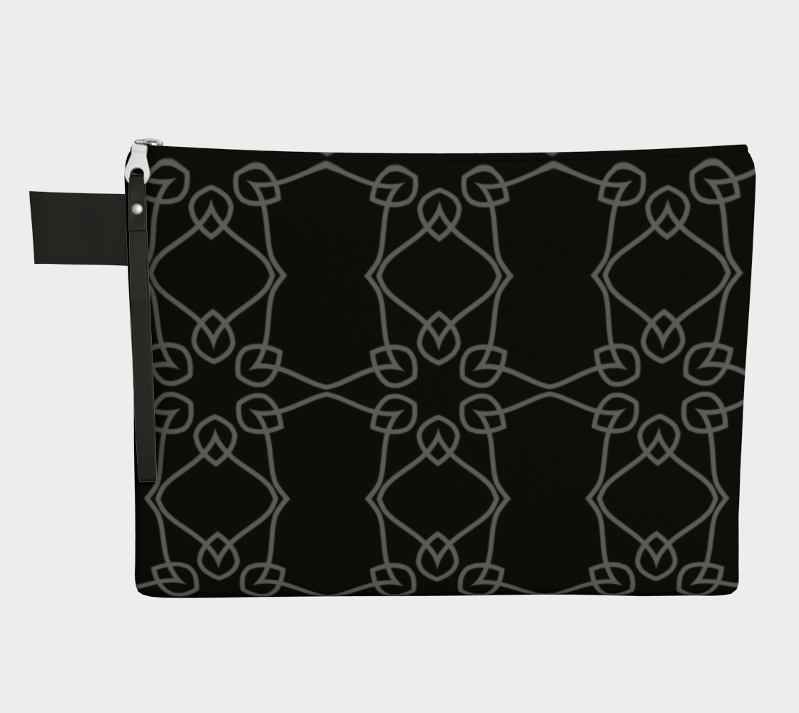 Petal Pattern in Gray on Black preview