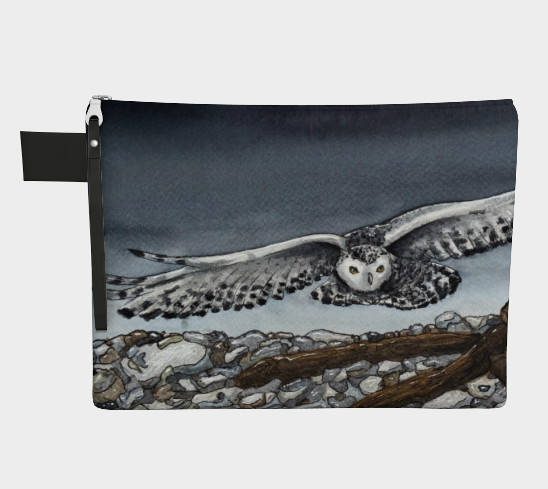 Snowy Owl Carry-All Zipper Pouch preview