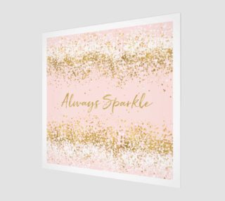 Aperçu de Blush Pink White Gold Confetti Always Sparkle