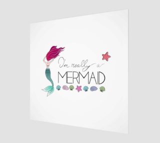 Aperçu de I'm Really a Mermaid Canvas Print