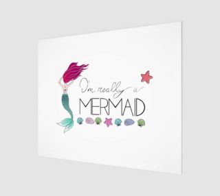 Aperçu de I'm Really a Mermaid Canvas Print - 24"x20"
