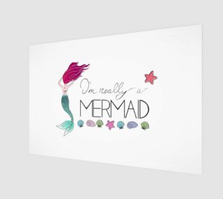 Aperçu de I'm Really a Mermaid Canvas Print - 3:2