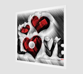 Love Sketch wall art preview
