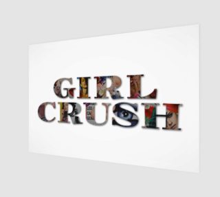 Girl Crush Logo Art Print preview