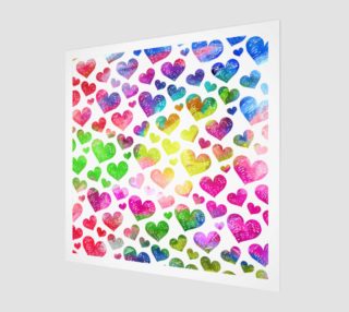 Watercolour Valentine Hearts preview