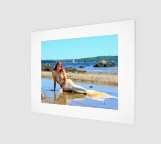 Mermaid Queen on the Beach Print  preview