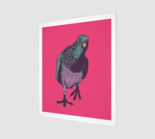 20'x24' Poster - Curious Pigeon in Bright preview