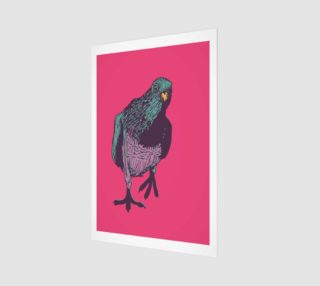 2:3 Poster - Curious Pigeon in Bright preview