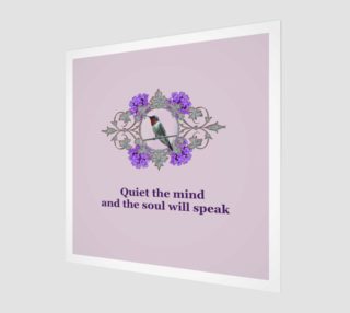 Aperçu de Meditation Quote and Resting Hummingbird