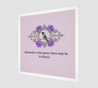 Aperçu de Desiderata Quote and Resting Hummingbird