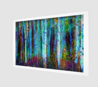 Abstract birch wood painting preview