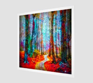 Abstract woods painting preview