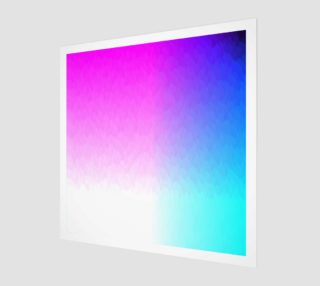 Pink Purple Blue White Ombre Flame  Art Print preview