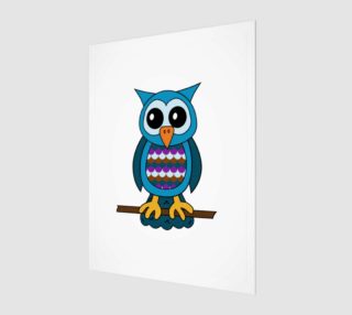 Oliver the Owl 3:4 Print preview