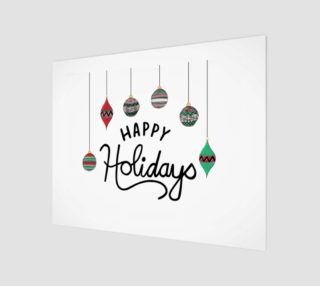 Aperçu de Happy Holidays 14"x11" Print
