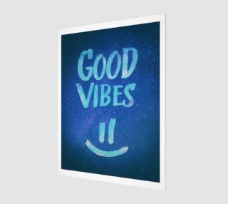 Good Vibes - Funny Smiley Statement / Happy Face (Blue Stars Edit) preview