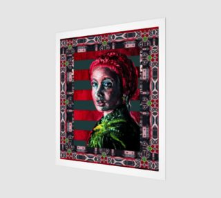 Girl with the Devin Earring  Fashion-Match Wall Art Print preview