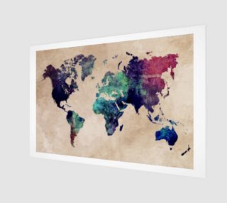 World Map 1 poster aperçu