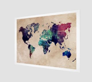 World Map 1 poster  aperçu