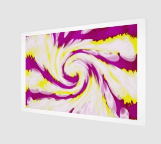Bright Pink Yellow Swirl Abstract  aperçu