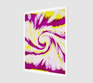 Bright Pink Yellow Swirl Abstract preview