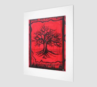 The Red Tree Art Print 8x10 preview