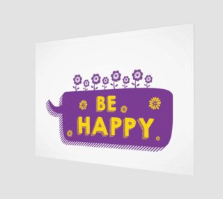 be happy inspirational quote preview
