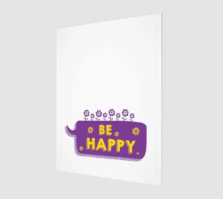 Be Happy inspirational quote preview