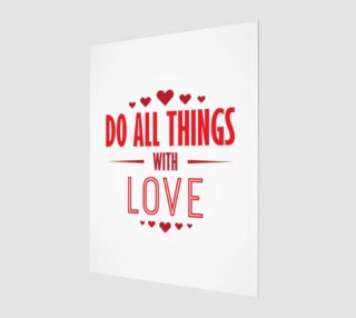 Do All Things with Love Inspirational Quote preview