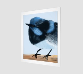 Blue Wren Wall Art  16" x 20" preview