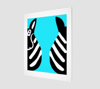 Zebra Both Wall Art Ends 11" x 14" preview