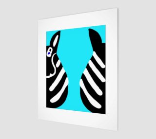 Zebra Both Ends Wall Art 8" x 10" preview