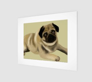 Pug Love Wall Art 10" x 8" preview