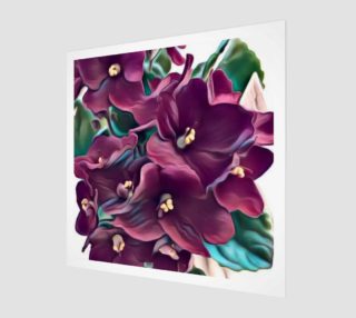 purple flower canvas art preview