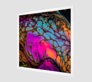 Iridescent cells abstract painting preview