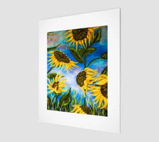 Vibrant Sunflowers 8 x 10 preview