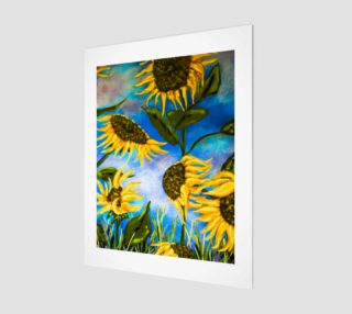Vibrant Sunflowers 16 x 20 preview