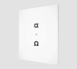 Alpha and Omega Minimal Art Print  preview